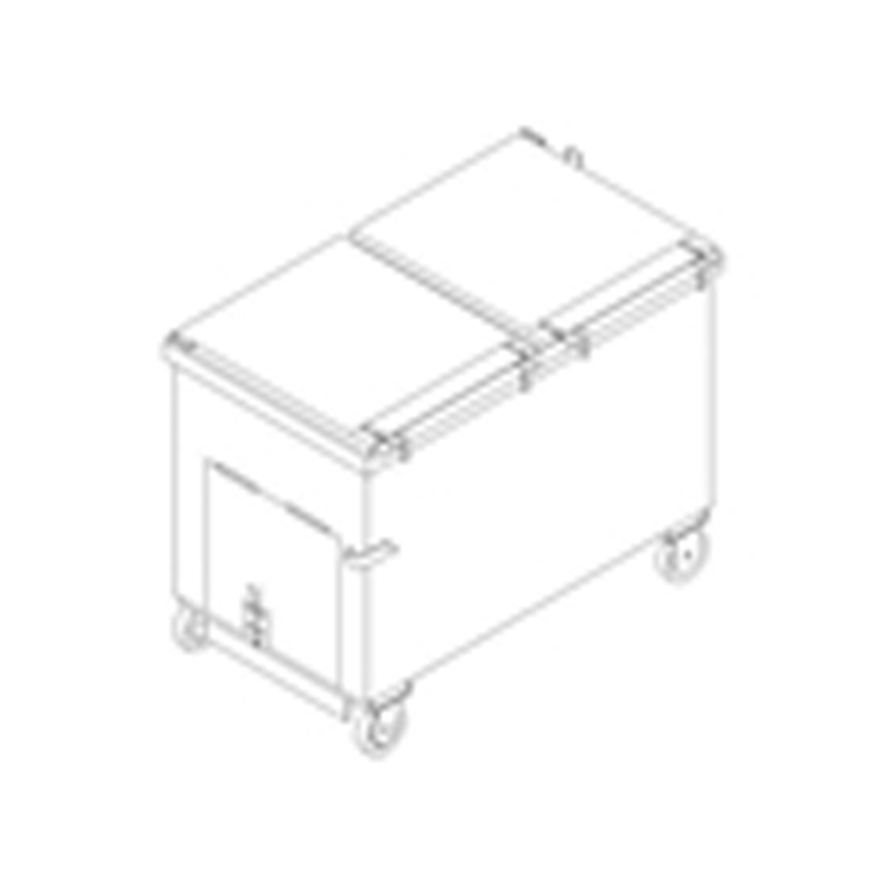 Add Single Side Binder Attachment to Trash Compactor Receiver Bin, All Sizes