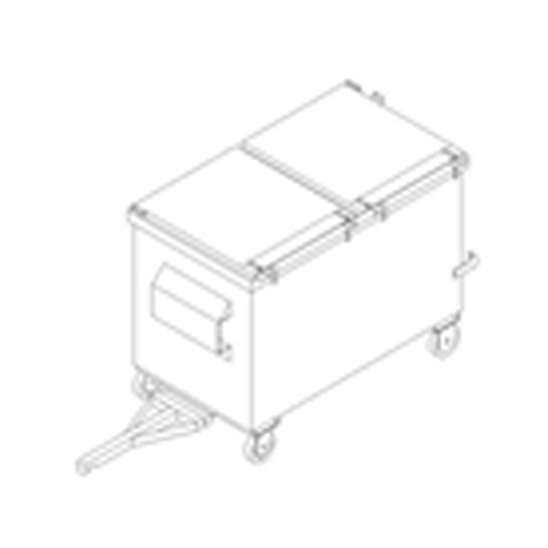 Add Towing and Training Attachment to Trash Compactor Receiver Bin, All Sizes