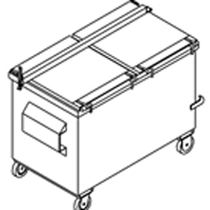 Container Lid Hold Down Bar