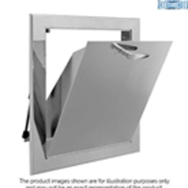 Fourteen inch by fifteen inch bottom hinged chute intake door assembly C series