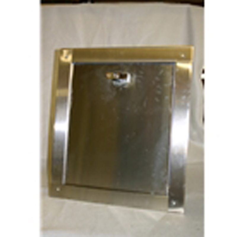 “R” series 14 inch by 16 inch bottom hinged chute intake door.