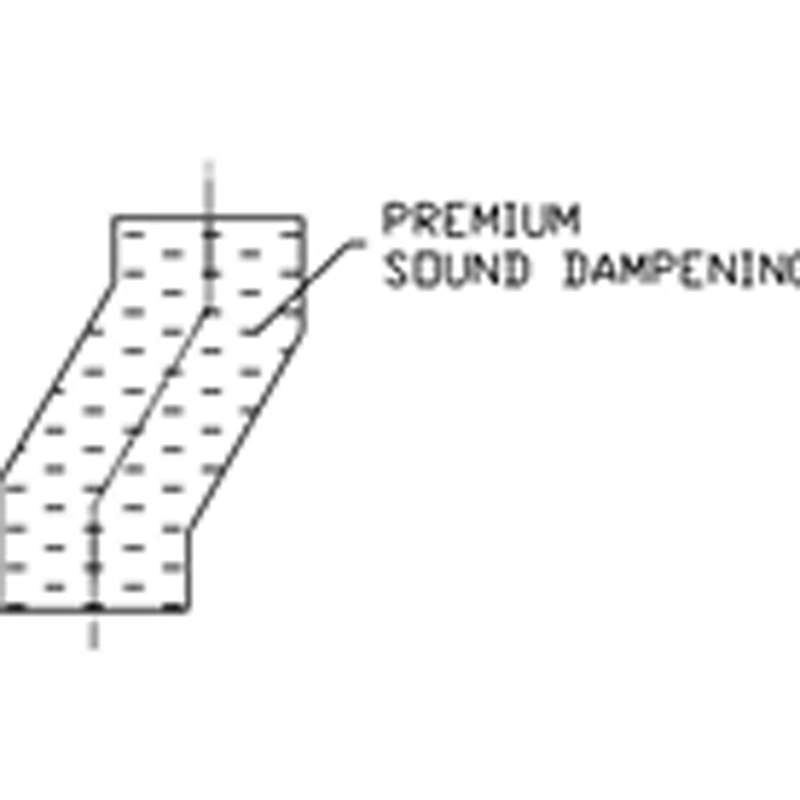 sound dampening added to double chute offset