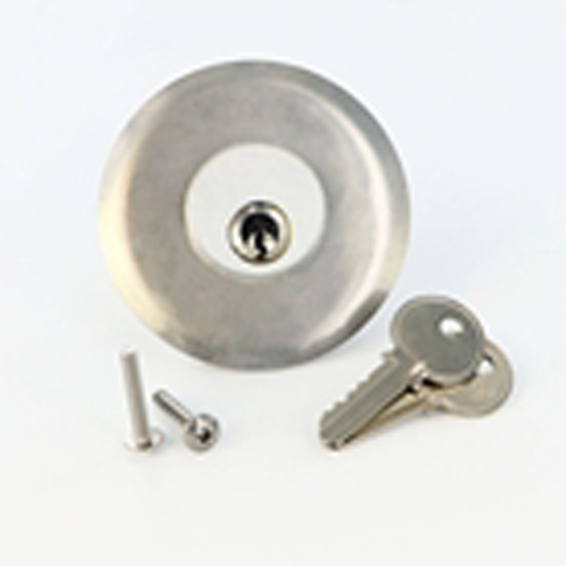 Keyed cylinder lock assembly for any “W” Series chute intake door