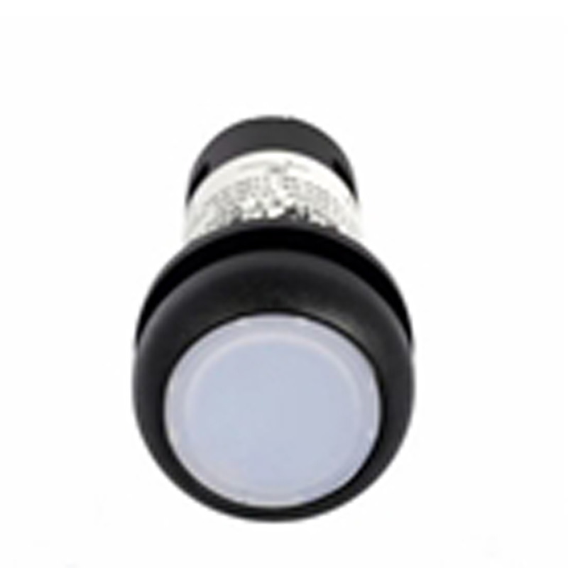 White LED Electrical Interlock Light Assembly, Silver Bezel, 120 Volt
