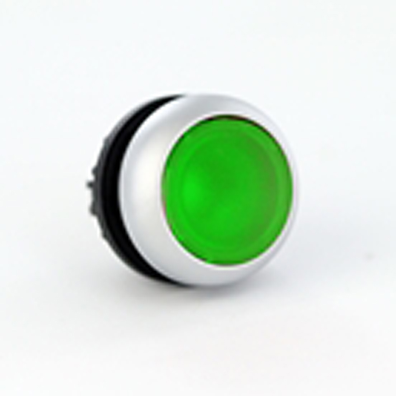 Green LED Electrical Interlock Light and Bezel Only, 24 Volt