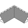 36" Heavy Duty Corner Deflector diverter