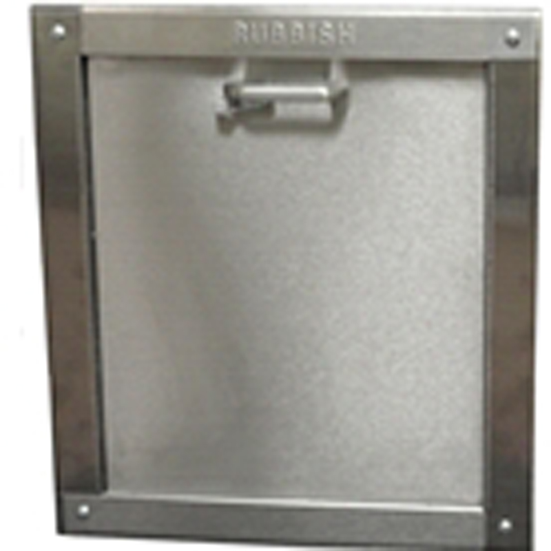 "W" Series 15 inch by 18 inch bottom hinged chute intake door.