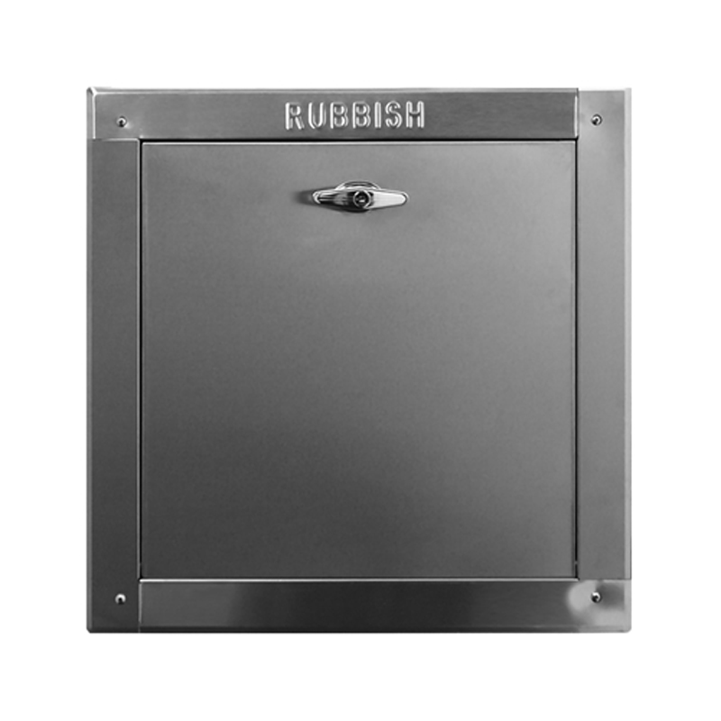 “R” series 18 inch by 18 inch Bottom hinged chute intake door.