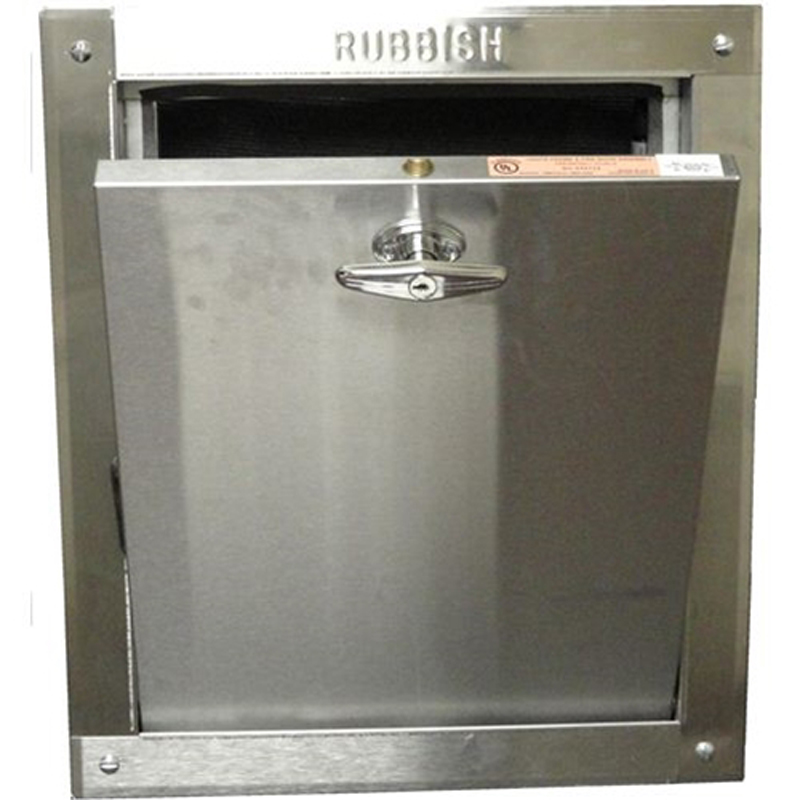 "M" Series 14 inch by 17 inch bottom hinged chute intake door.