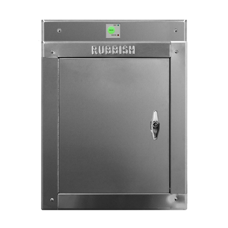 “R” series 15 inch by 18 inch Left side hinged chute intake door with 24vac electrical interlock