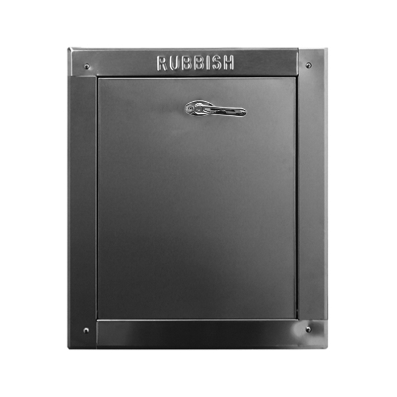 "R" Series 15 inch by 18 inch bottom hinged ADA compliant lever handle chute intake door.