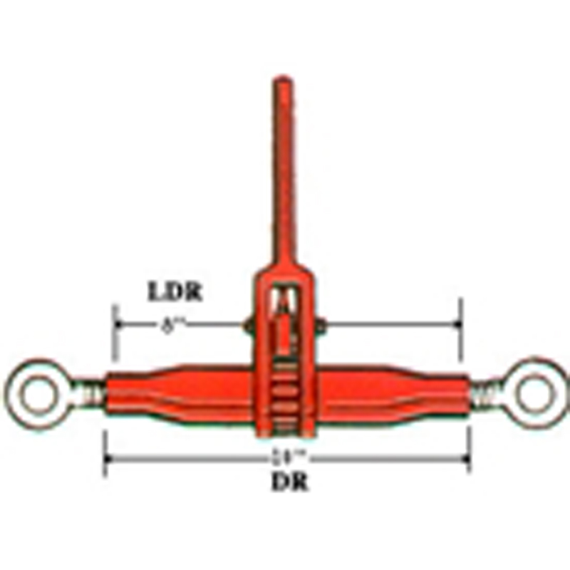 Twelve thousand pound Ratchet Binder with ten inch Barrel and Eye Bolts durabilt LDR