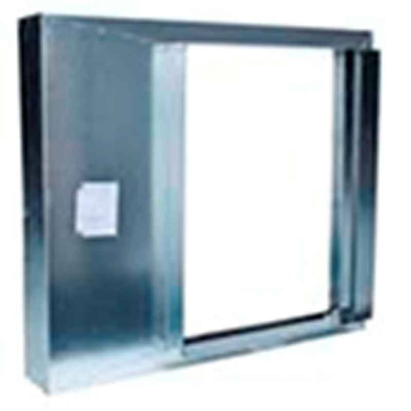 Twenty-four inch Fire Rated Trash Chute Discharge Door made in Stainless Steel