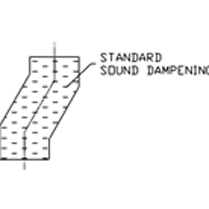 sound dampening added to double chute offset