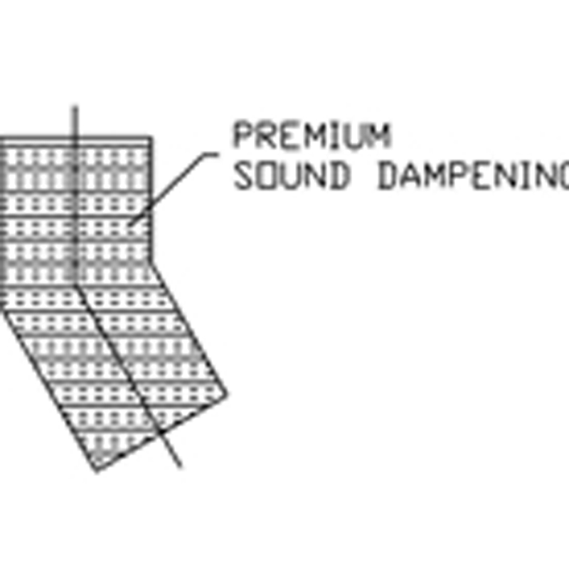 sound dampening added to single chute offset