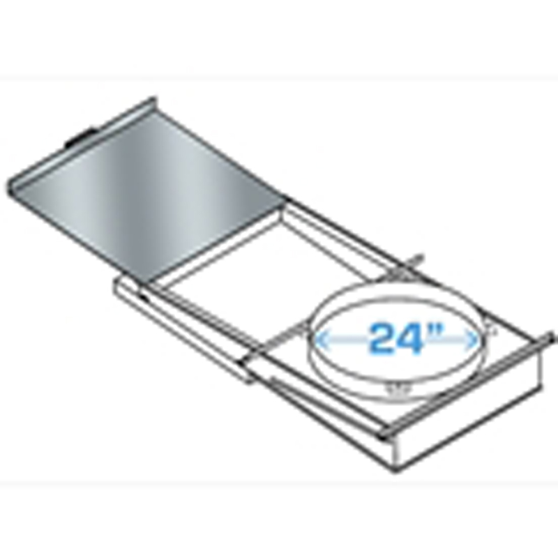 Replacement Shut-Off Panel for 24" Round, Type A, Chute Discharge Door