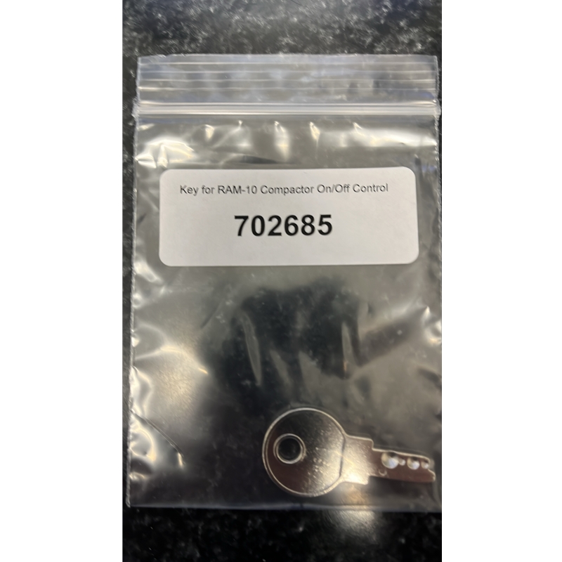 Replacement key for RAM-10 and RAM-10XL keyed on/off start button